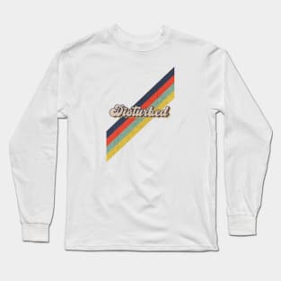 retro vintage color Disturbed Long Sleeve T-Shirt